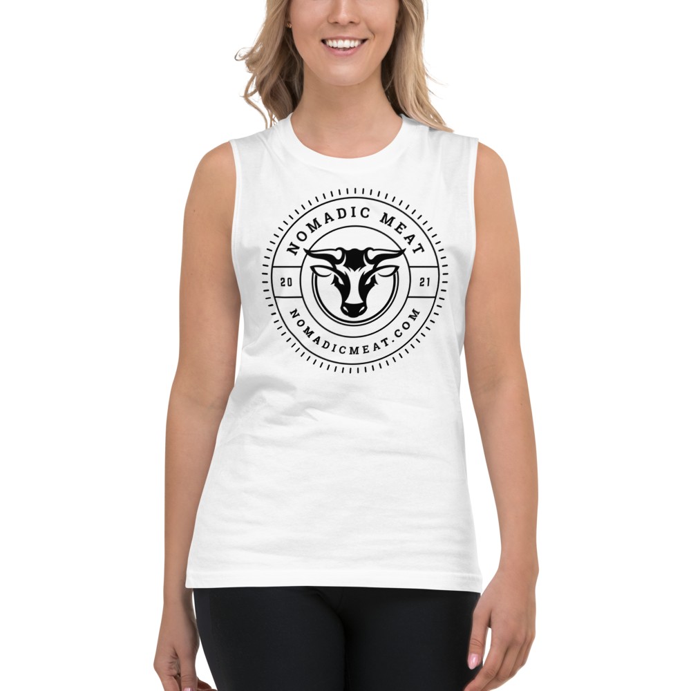 Nomadic Meat White Muscle Tee